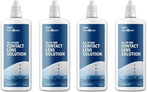 Amazon Basic Care All-in-One Contact Lens Solution 2 x 250 ml (Pack of 2)