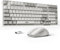 2.4G Wireless Keyboard and Mouse Combo with Silent Touch, One-Key to Switch Windows, Mac OS, Quiet Soft Click, Compact Full-Size (98 Keys) Typewriter Keyboard for PC, Desktop, Laptop, MacBook- White
