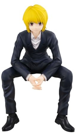 Kurapika Figura Anime Noodle Stopper Figura Cartoon PVC Modello Manga Figure Posizione Seduta Statua Desktop Decorazione Da Collezionismo Regalo 14 cm