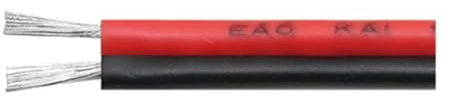 GUIPENG 2~50m UL2468 2-polig elektrisk ledning 30 28 26 24 22 20 18 16AWG Förtennad kopparisolerad PVC-förlängningskabel(Black-red,50 meters,22AWG)