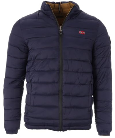 Geographical Norway Doudoune Marine/Camel para Hombre California/GN, azul marino, XXXL