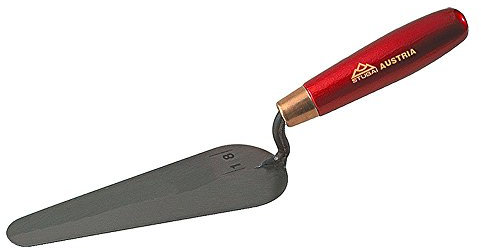 Stubai 431043 Cazzuolino Lingua di Gatto, Manico Rosso, 160 mm