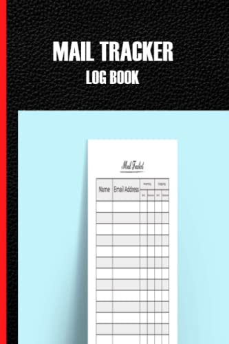 Mail Tracker Log Book: To Record Incoming and Outgoing Mailsfor men and women