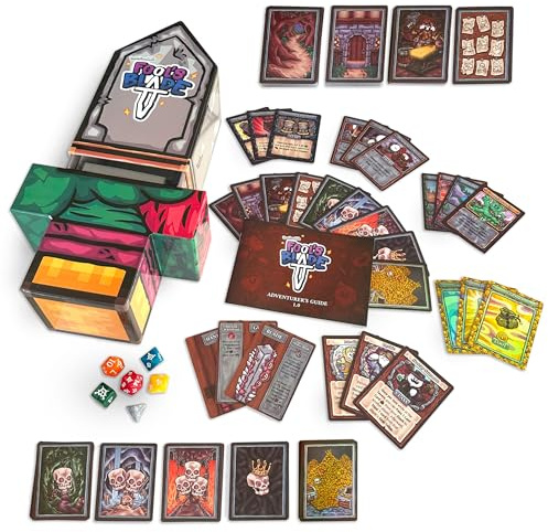 Fool’s Blade First Edition In Collectible Jumbo Sword Box - A Sword Crafting, Monster Slaying, Loot Grabbing, Backstabbing Card Game for Teens & Adults - 2-4 Players - Ages 13 and Up - 263 Cards