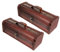 Ipetboom 2piezas Caja De Vino De Madera Vintage Caja para Transportar Botellas De Vino Soporte Individual para Vino