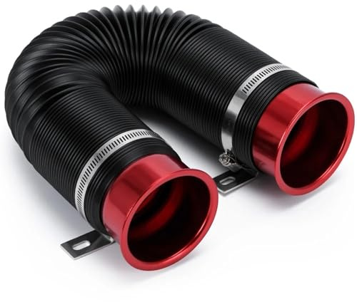 Prese D'aria per Cofano Tubo Flessibile Di Aspirazione Aria Fredda Per Motore Auto Da 76 Mm / 3 Pollici, Con Connettore E Staffa WLR-IMK15R
