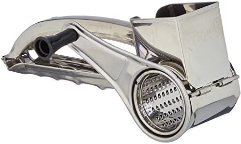 Moulinex Rallador Acero Inoxidable, empuñadura reversible y adaptable, rallador queso, fácil de montar, manejo rápido, ralla todo tipo de ingredientes, apto para lavavajillas, A45606
