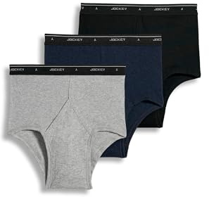Jockey Men's Underwear Classic Full Rise Brief - 3 Pack - - 38