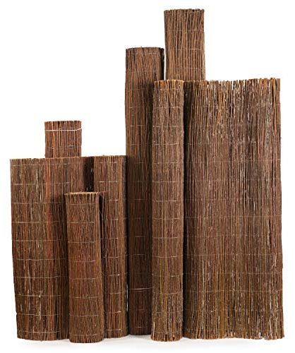 MC.Sammler Weidenmatte Sichtschutz Zaun für Balkon und Terrasse - Windschutz & Sonnenschutz - Weidenzaun in 22 Größen (Gartenzaun 140 x 300 cm) - Holz Sichtschutzmatte für Haus und Garten