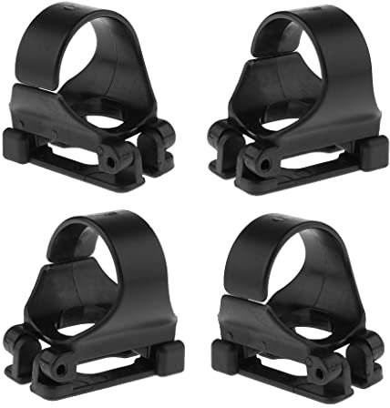 Sharplace 4 Stück Count Schnorchel Clip Keeper Retainer für Tauchschnorchel Atemschlauch Schwimmen Schnorchel, Universal Schnorchelhalter, professionelle Schnorchelausrüstung für Erwachsene, Schwarz