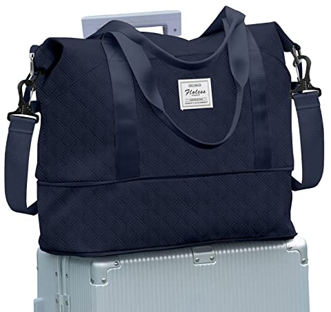 Resväska dam sportväska Ryanair handbagage väska 40 x 30 x 20 weekender bag simväska vattentät reseväska duffle bag 40 x 20 x 25 skötväska träningsväska kvinnor för resor gym, B06-marin, New Ryanair