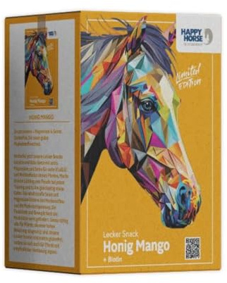 Glad häst läcker mellanmål honung mango 800 g