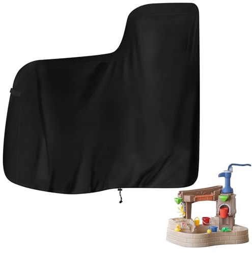 Kids Water Table Cover for Step2 Pump & Splash Discovery Pond, Outdoor Kids Water Sensory Table Pool Cover Heavy Duty Waterproof All Weather Protection