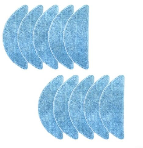 Alanmoship Mop Pad Wiper Cloth Kit For For Cecotec For Conga For Pet Max For X-Treme For Vital Robot Vacuum Cleaner Replacement Mop Pad Wiper Cloth Spare Set(10 PACK)