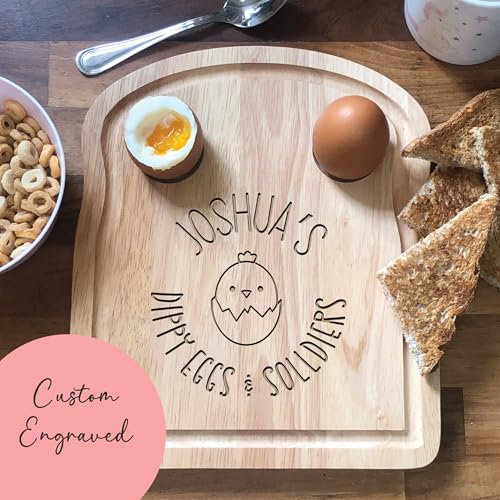 Personalised Egg & Toast Board | Breakfast Dippy Eggs Board | Personalised Egg Cup | Dippy Egg and Soldiers | Breakfast Board | Personalised Egg Cups | Nanny Gifts