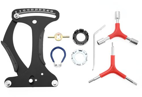 HZ-MONSTAR Bicycle Spoke Tension Meter Wrench Repair Tool Set