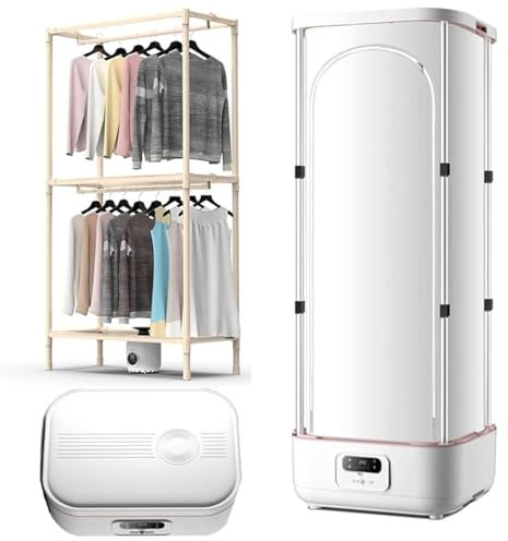 Cashwise Máquina de Planchado automática, Secadora de Ropa Plegable, máquina de Secado a Vapor, máquina de Planchado y eliminación de Arrugas portátil para el hogar, máquina de Secado