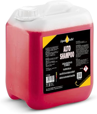 Liquid Outlet Autoshampoo 5L Konzentrat – Hochkonzentriertes Auto Shampoo mit Kirschduft & Nanotechnologie – Lackschonendes Autowaschmittel & Schaumreiniger