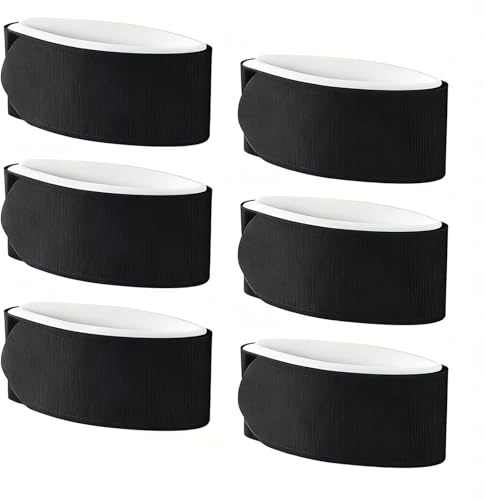 Correas para Fijaciones de Esquí Ajustables Clipstic Ski,Universales Cinta Sujeta para Snowboard Hechas de Nailon y EVA (Negro)