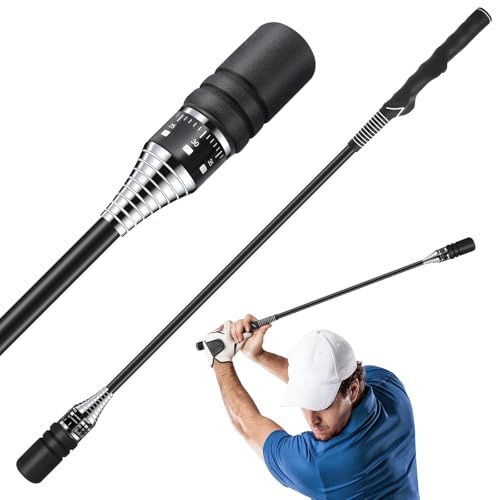 Beauyist Adjustable Golf Swing Trainer – Right-Handed Golf Grip Trainer & Training Aid for Increasing Swing Speed, Distance & Strength