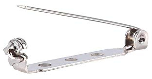 Sicherheitsnadel, 4 Größen von DREI-Loch-Eisen-Sicherheitsnadelbrosche, geeignet für Heimwerker-Quilten, Decken, Kunsthandwerk, Kleidung, Polsterung, 50(32mm)