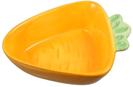 FUNOMOCYA Ciotola Per Cibo e Vassoio Per Snack in Ceramica, Piatto Da Portata a Forma Di Carota Resistente, Capacità Media, Adatto Per Feste e Uso Domestico