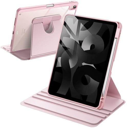 TXWLLIU Custodia per iPad A16 11a Generazione 11 Pollici 2025/iPad 10a Generazione 10,9 Pollici 2022 con Portapenne, Custodia Protettiva Sottile a Tre Ante con Retro Trasparente in PC Rigido, Viola