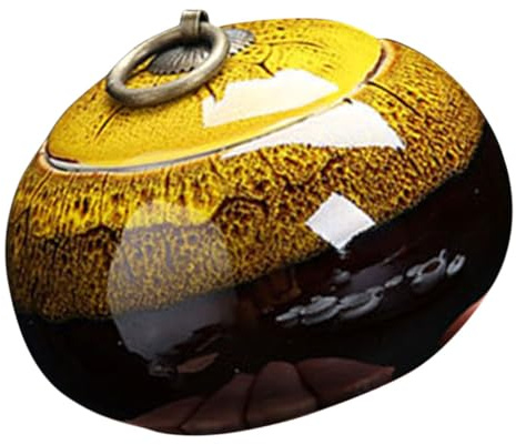 ULTECHNOVO Barattolo in Ceramica Coperchio Per Conservazione Tè e Snack Contenitore Sicuro e Facile Da Pulire Per Cucina e Dispensa