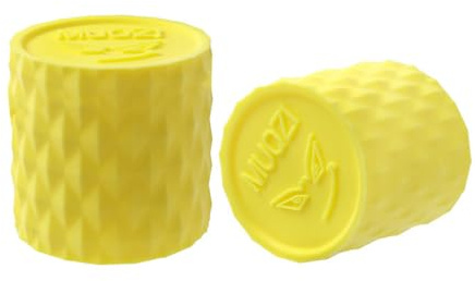 QUXVUIS 1 par de tapones para manillar, accesorio de silicona para bicicletas carretera, repuesto resistente al desgaste, cubierta manillar ciclismo, pieza bicicleta para decoración, Amarillo