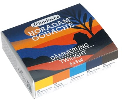Schmincke HORADAM® 72720097 GOUACHE 72720097 - Set di 5 migliori colori gouache altamente pigmentati in tubetti da 5 ml