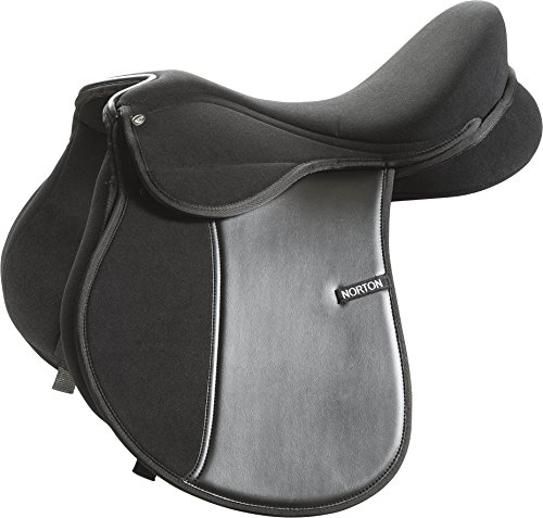 Norton Unisex's 117101 Federsattel, schwarz, 45,7 cm