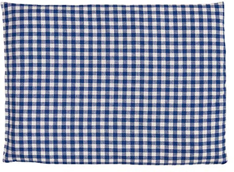 Saco térmico de semillas 30x20cm azúl y blanco | Almohada térmica para microondas, horno, congelador | Cojín con semillas de colza