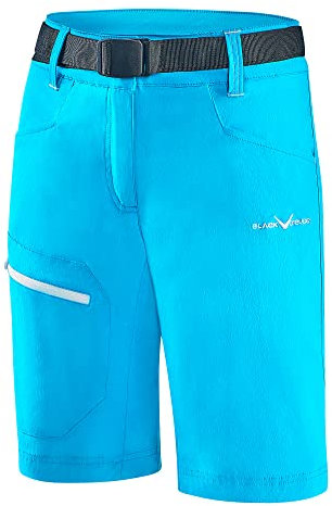 Black Crevice Damen Trekking Shorts, Hawaiian Ocean/White, 42