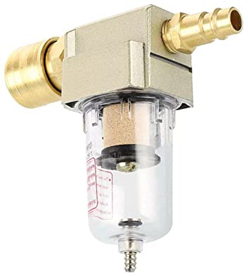 MOCNT 1/4 Filter Wasserabscheider Ölabscheider Druckminderer Druckluft Kompressor Feuchtigkeitsfalle Druckregler Luftfilterregler Messing Schnellverbinder