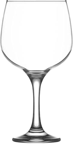 Tradineur - Set de 6 copas de cristal para combinados, cócteles, vino, aptas para lavavajillas, elegantes, fiestas, celebraciones (730 ml - 21,3 x 11 cm)