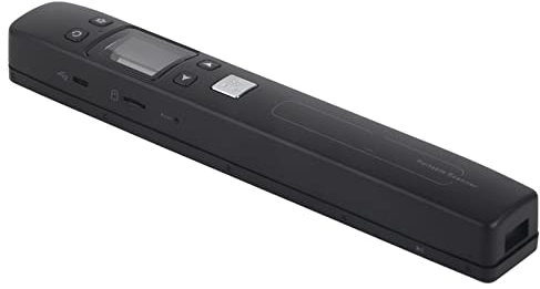 Escáner Fotográfico, Escáner Portátil con Función Wi-Fi de Amplia Aplicación para Borradores (Negro)
