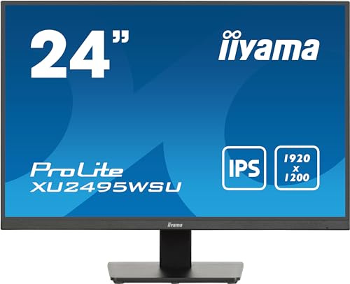 iiyama Prolite XU2495WSU-B7 61,1cm 24,1 IPS LED-Monitor WUXGA 16:10 HDMI DP USB3.2 USB-C Slim-Line schwarz