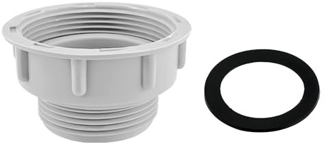 Qrity 1PCS Kitchen Sink Waste Pipe Fitting 54mm Female Thread to 47mm Male Thread Reducer for Odour Traps Siphon