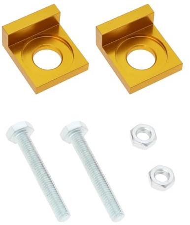ECSiNG 2 st 15 mm hål dia motorcykel kedja justerare spännare CNC spännare för dirt motorcykel 50cc 70cc 90cc 110cc 125cc guld