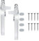 2 Pcs Universal Window Accessories - Replacement Handles for Upvc Windows, Durable and Sturdy, Can Improve Residential Safety - Silver Gray