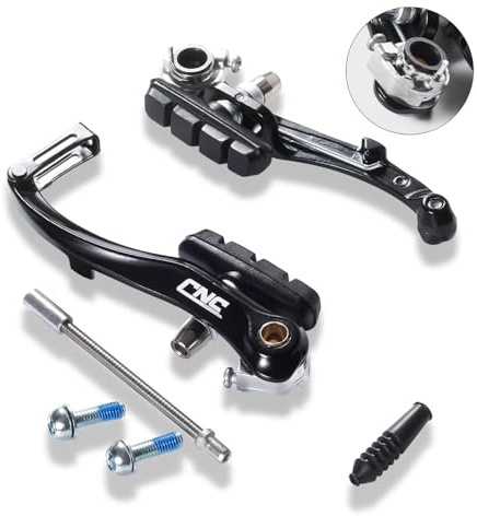 CNCLOL V Brake Set, 55mm Front & Rear Universal Bicycle V-Brake Calipers, Linear Pull Replacement for Mountain/MTB/Road/BMX/City/Folding Bike, 1 pair