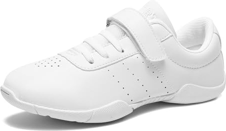HWJHMX White Cheer Shoes Girls Cheer Shoe Athletic Lightweight Comfortable Breathable Soft Kids Cheer Shoes Size