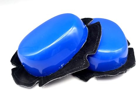 daph Deslizaderas Moto PVC de alta resistencia a la abrasión 3,5 cms de grosor. Intercambiables. Velcro gancho para monos con trabilla (FR/ES, Letras, Talla única, Regular, Regular, Estándar, AZUL)