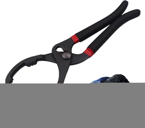 Strumento per la rimozione del filtro 'olio, in lega di acciaio ad alta resistenza, regolabile da 25,4 cm/30,5 cm, per filtro 'olio, inglese seghettata resistente, portatile