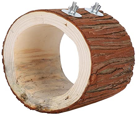 RiToEasysports Fågelleksaksträdhålsbo för Smådjur, Gjord Av cederträ, Bekvämt och Varmt Hem, 4,9x5,5x5,9 Tum