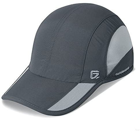 GADIEMKENSD Quick Dry Sports Hat UPF50+ Soft Outdoor Run Cap (56-60cm)