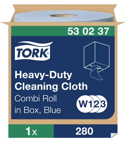 Tork Extra Starke Reinigungstücher Blau W1/2/3, Mehrzweck, 1 × 280 Tücher, 530237
