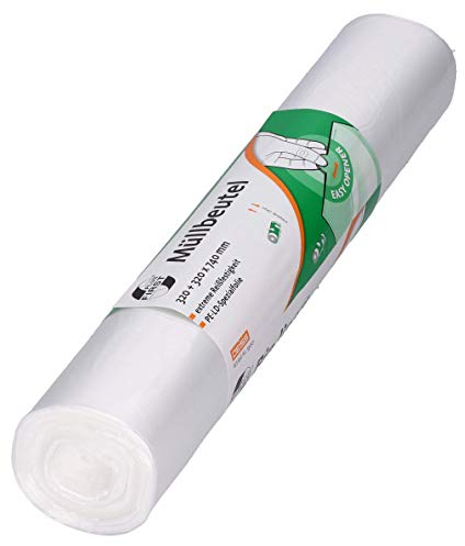 DEISS FIRST PLUS aus LDPE, 1A-Material, 60 l, transparent, 50 Stück/Rolle 39001