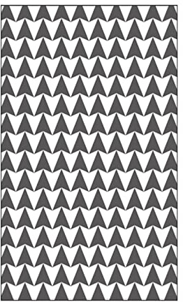 Vaessen Creative Mini präglingsmapp, pilspets, för att lägga till textur och mått på scrapbook-sidor, kort och andra pappersprojekt, 3 x 5 tum