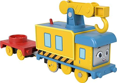 Thomas & Friends Motorized Toy Carly the Crane Battery-Powered Rail Vehicle for Preschool Pretend Play Kids Ages 3+ Years